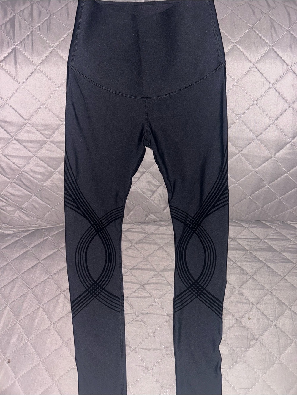 FANKA women’s reversible body sculpt 7/8 compression leggings best fit Sz Small